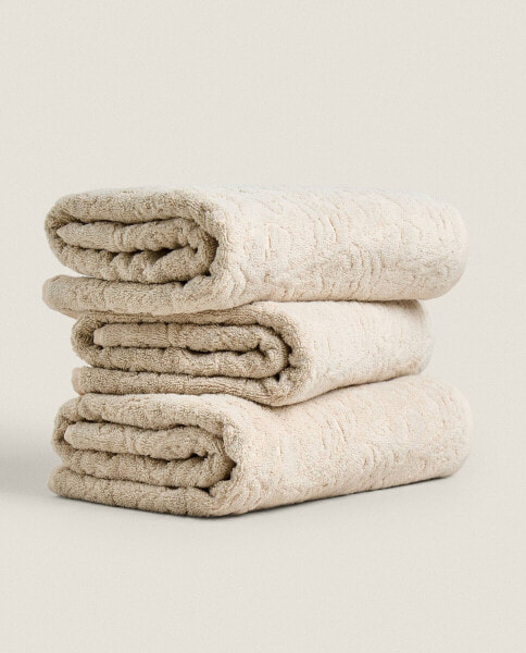 Cotton jacquard bath towel