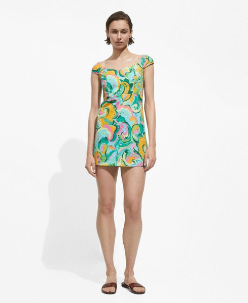 Women's Printed Short Dress