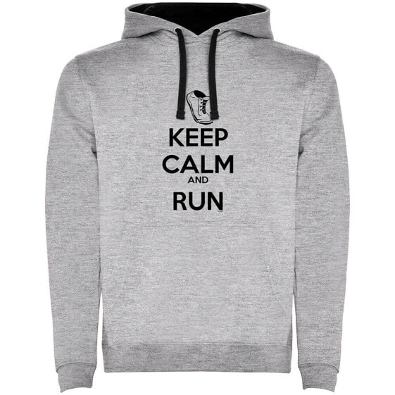 KRUSKIS Keep Calm And Run Two-Colour hoodie