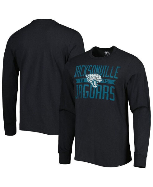 Men's Black Jacksonville Jaguars Brand Wide Out Franklin Long Sleeve T-shirt