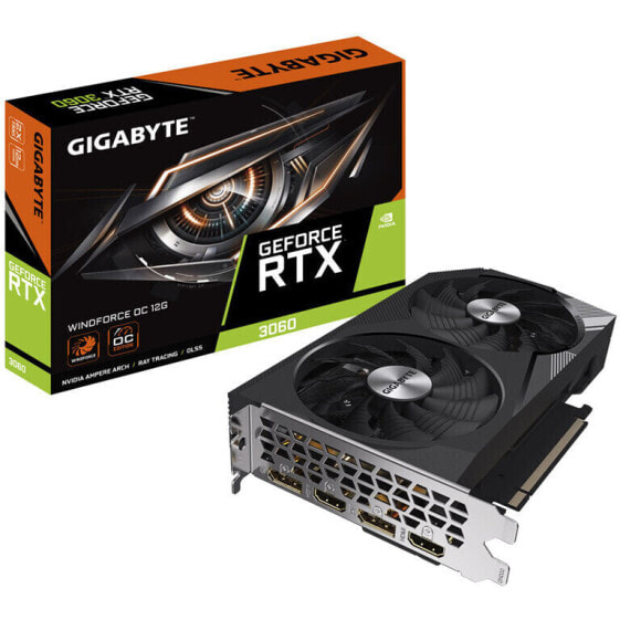 GIGABYTE GeForce RTX 3060 Windforce OC 12G, 12288 MB GDDR6