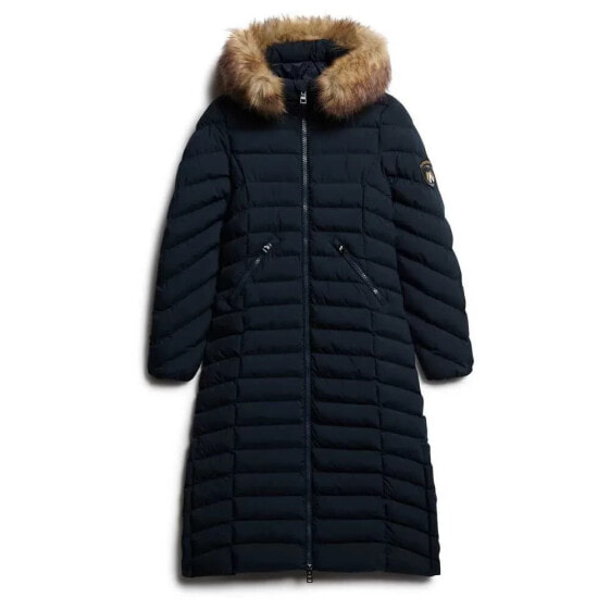 SUPERDRY Fuji Faux Fur Longline jacket