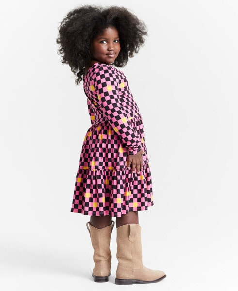 Girls Checkered Skater Dress, Created for Macy's