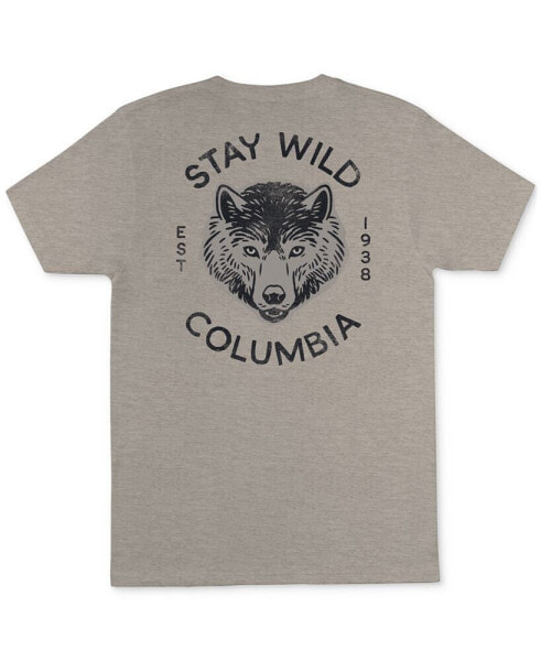 Mens Short Sleeve Stay Wild Graphic T-Shirt