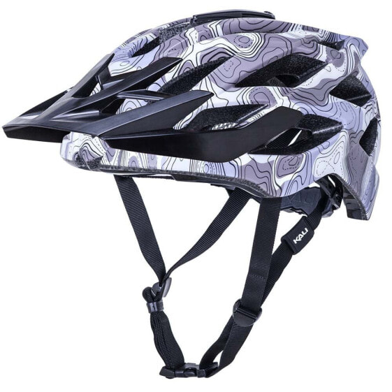 Шлем для МТБ KALI PROTECTIVES Lunati Topo Camo в матовом исполнении, фиолетовый "Топо"