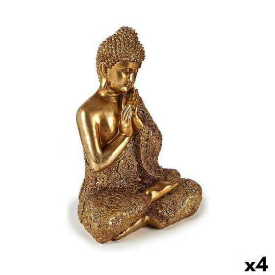 Декоративная фигура Будда Сидя Позолоченная Gift Decor 17 x 33 x 23 см (4 шт)