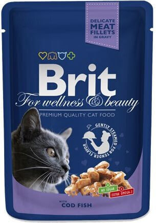 Brit Premium Cat Pouches with Cod Fish 100g