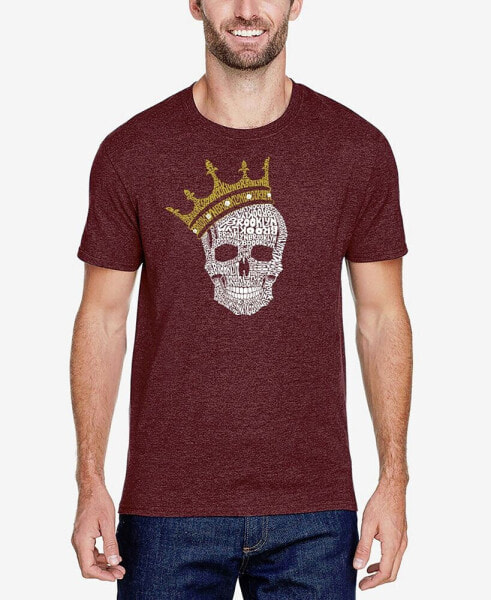 Men's Short Sleeve Premium Blend Brooklyn Crown Word Art T-shirt