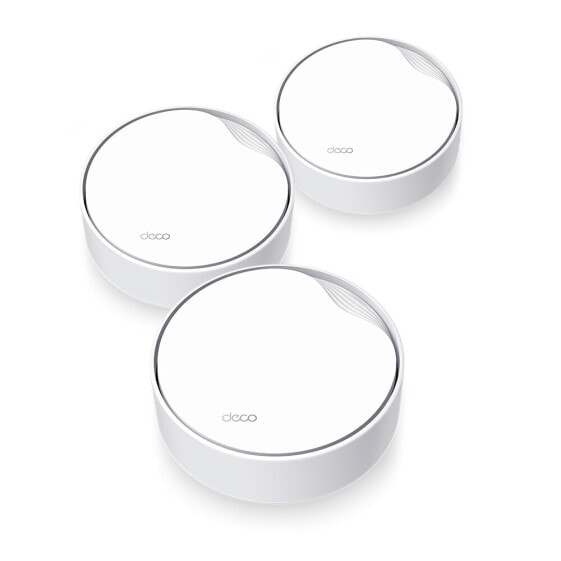 TP-LINK AX3000 Whole Home Mesh WiFi 6 System with PoE - White - Internal - Mesh system - 600 m² - 0 - 40 °C - -40 - 60 °C