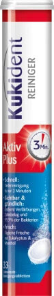 Gebissreiniger Tabs aktiv Plus, 33 St