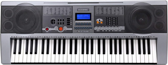 McGrey PK-6110USB Keyboard (61 Keys, 100 Tones, 100 Rhythms, USB MP3 Player, Learning Function, Power Supply, Music Stand)