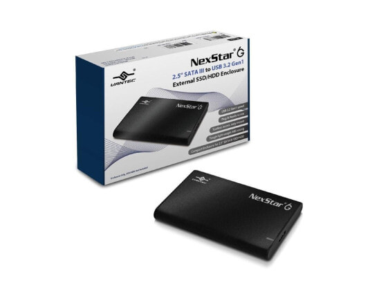 Vantec NexStar 6G 2.5” SATA III to USB 3.2 Gen1 External SSD/HDD Enclosure NST-2