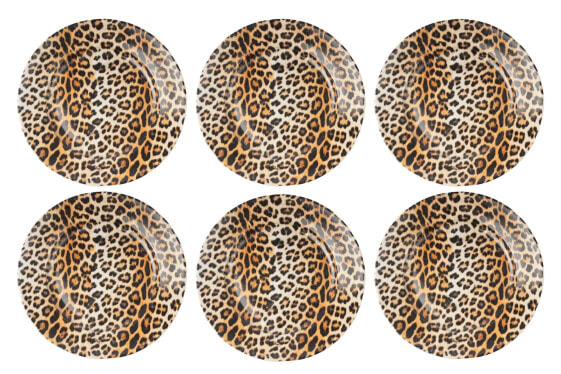 Frühstücksteller Leopard 6er Set