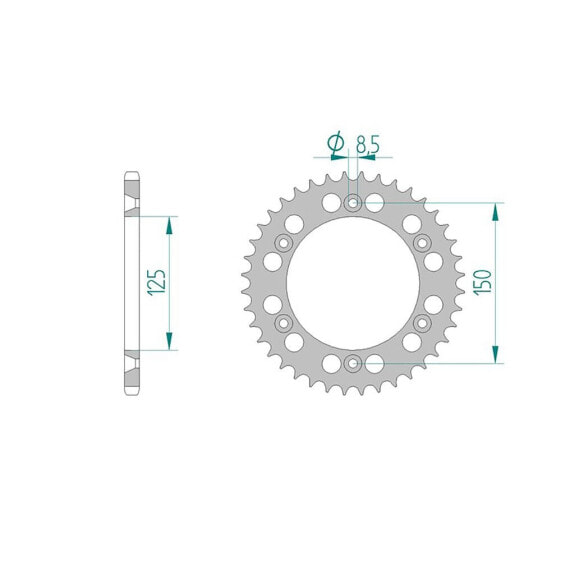 AFAM 72304 Self Clean Rear Sprocket