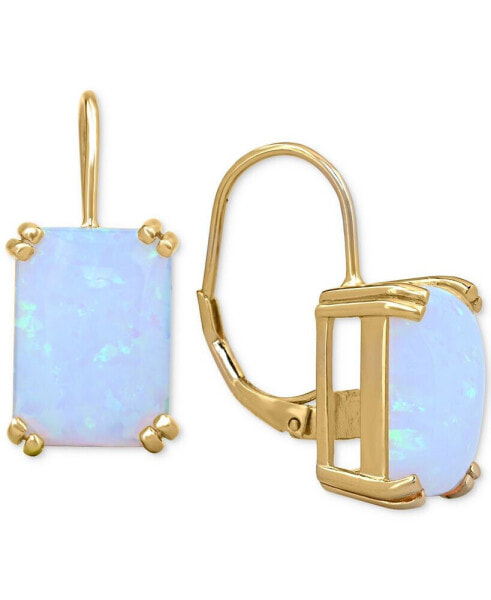 Серьги Macy's lab-Created Opal Hoop