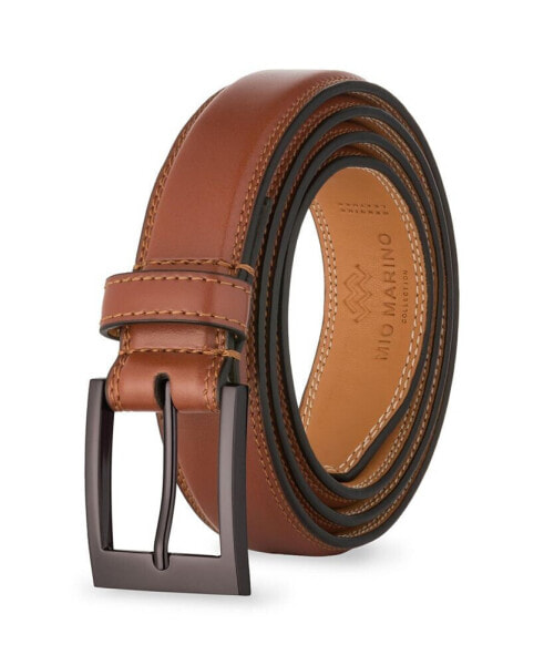 Men's Single Prong Buckle Leather Belt