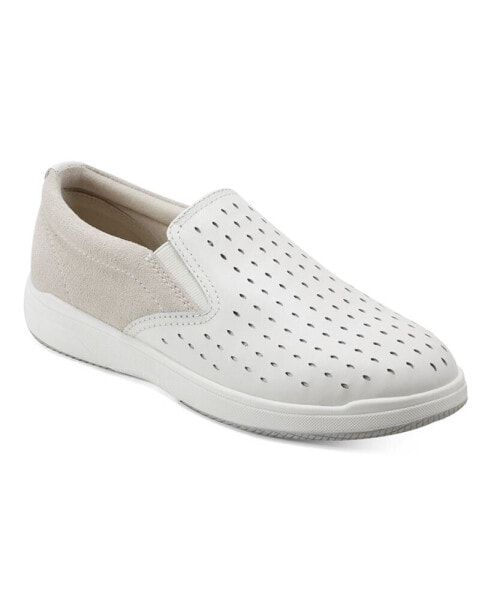 Women's Nel Laser Cut Round Toe Casual Slip-On Sneakers