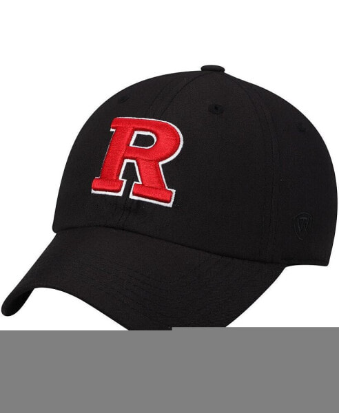 Бейсболка Top of the World для мужчин Черного цвета Rutgers Scarlet Knights Primary Logo Staple