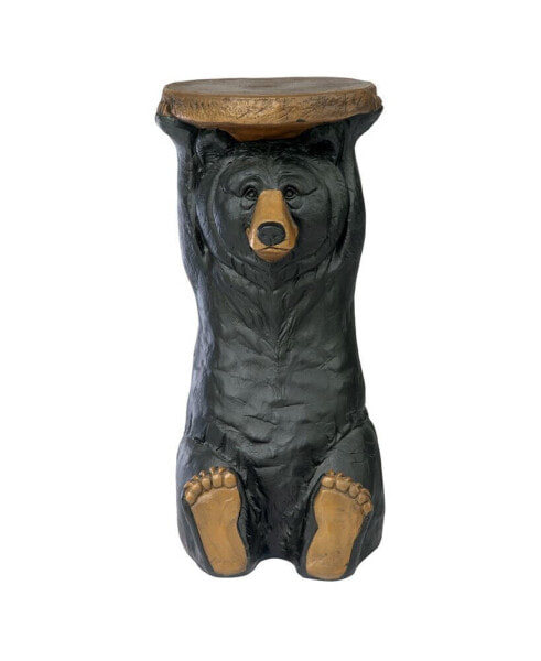 Журнальный столик Design Toscano Черный Лес со статуей медведя