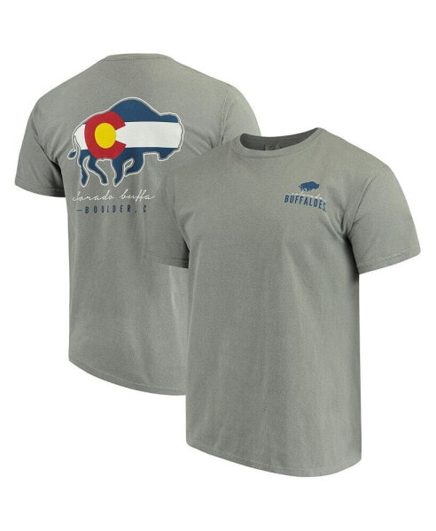 Men's Gray Colorado Buffaloes Local Comfort Color T-shirt