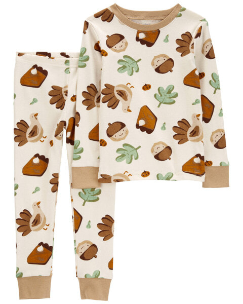 Baby 2-Piece Thanksgiving 100% Snug Fit Cotton Pajamas 12M