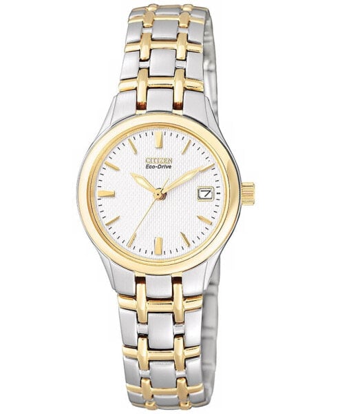 Women's Eco-Drive Two Tone Stainless Steel Bracelet Watch 25mm EW1264-50A