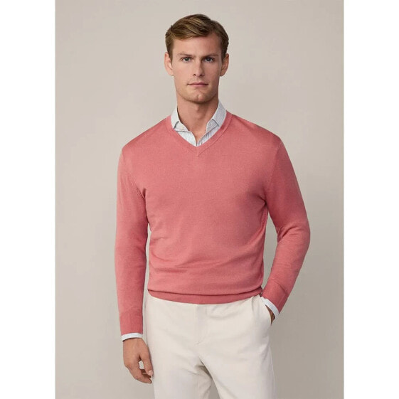 HACKETT Gmd Merino Silk V v neck sweater