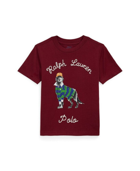 Toddler and Little Boys Dog-Print Cotton Jersey Tee