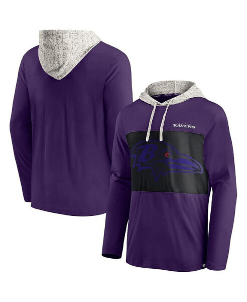 Men's Purple Baltimore Ravens Long Sleeve Hoodie T-shirt