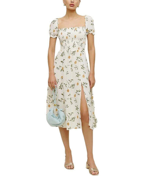 Adele Berto Linen Midi Dress Women's