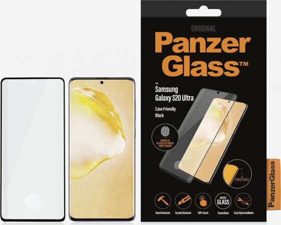 PanzerGlass Szkło hartowane do Samsung S20 Ultra Case Friendly Black (7230)