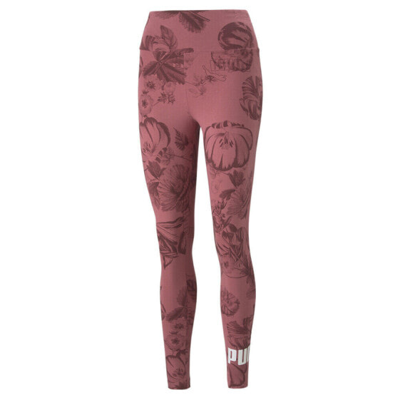 Puma Frozen Flower High Waisted Leggings Womens Size XS Athletic Casual 6740044