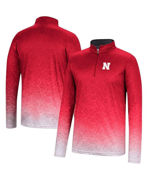 Men's Scarlet Nebraska Huskers Walter Quarter-Zip Windshirt