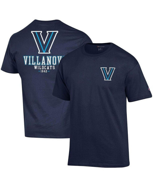 Men's Navy Villanova Wildcats Stack 2-Hit T-shirt