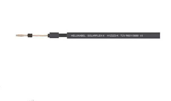 Helukabel SOLARFLEX -x H1Z2Z2-K 713530 Photovoltaikkabel 1 x 4 mm² Schwarz 100 m - Cable - 100 m