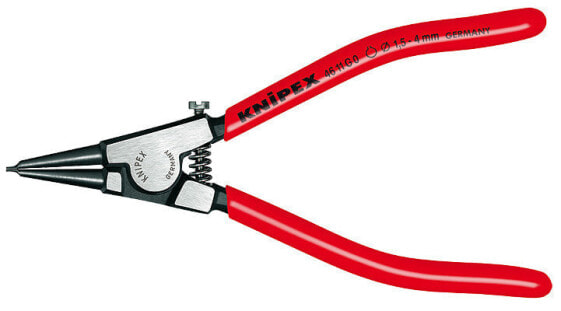 KNIPEX 46 11 G1 - Circlip pliers - Chromium-vanadium steel - Plastic - Red - 14 cm - 85 g