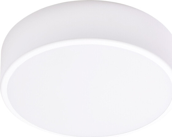 Lampa sufitowa Orno OVO plafon 2xE27, 2x24W, biała stal, klosz plastikowy matowy, IP54, ? 300