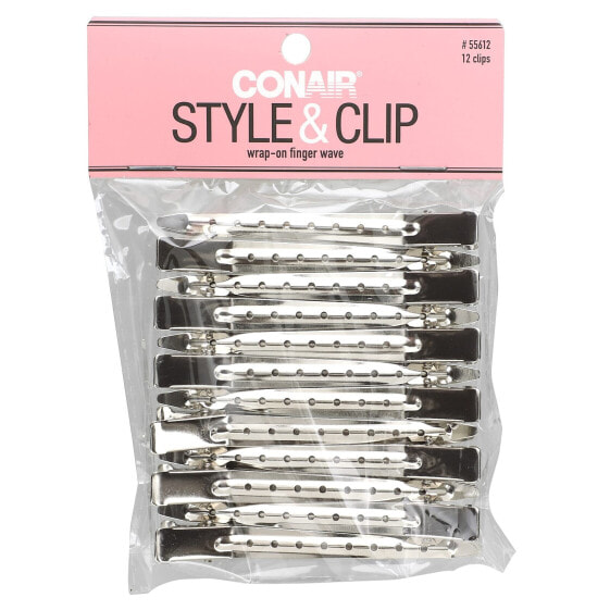 Style & Clip, Wrap-On Finger Wave, 12 Clips