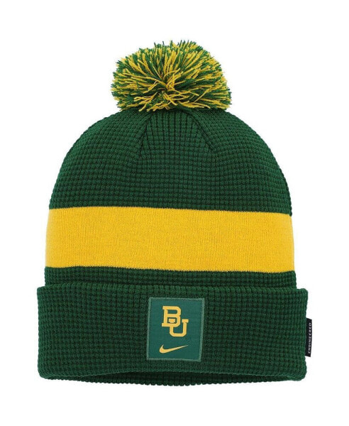 Men's Green Baylor Bears Sideline Team Cuffed Knit Hat with Pom