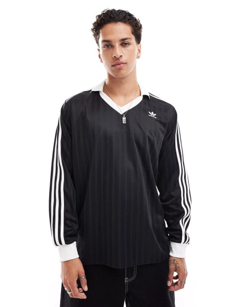 adidas Originals pique LS in black