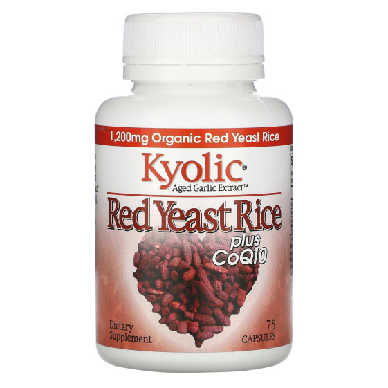 Aged Garlic Extract, Red Yeast Rice Plus CoQ10, 75 Capsules