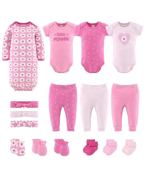 Костюм для малышей The Peanutshell Набор одежды для новорожденных Розовый 16 предметов