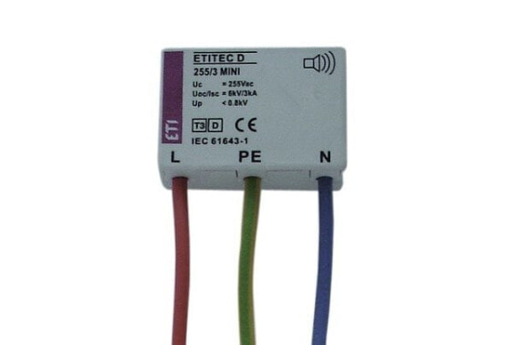 Eti-Polam Ogranicznik przepięć modułowy MINI ETITEC D 255/3 - 002441632