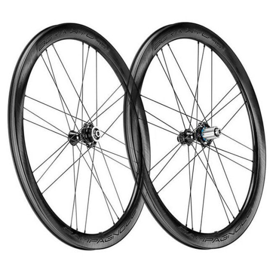 CAMPAGNOLO Bora WTO 45 2 Way Fit Dark Label CL Disc Tubeless road wheel set
