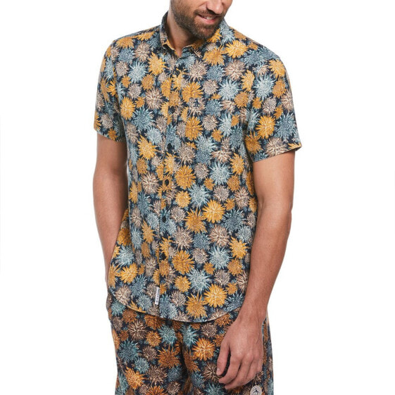 ORIGINAL PENGUIN Linen Aop Floral short sleeve shirt