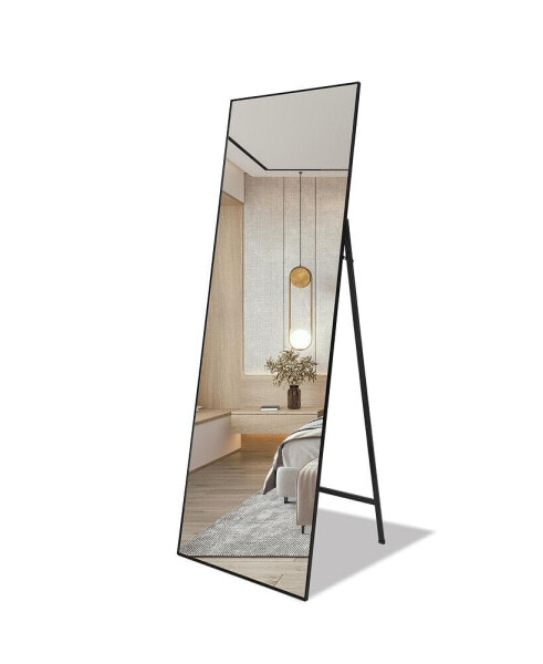 Full Length Mirror Standing 65"X22" For Bedroom With Aluminum Frame, Large Full Body