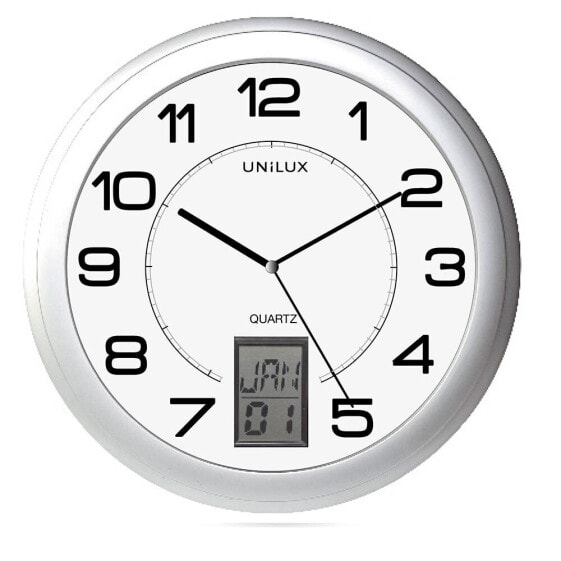 UNILUX Wall Clock High Precision movement 30 cm Metallic Gray Color