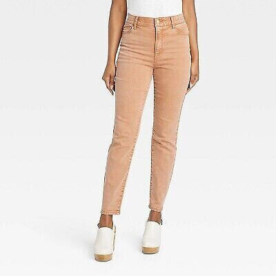 Women's Mid-Rise Skinny Jeans - Knox Rose Light Brown 10