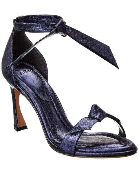 Alexandre Birman Clarita Doppia Soletta 85 Leather Sandal Women's Blue 35