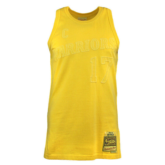 Mitchell & Ness Washed Out Swingman Crew Neck Replica Jersey Mens Yellow SMJYNG